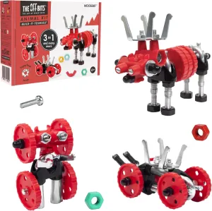 The Off Bits STEAM Building Set, Educational Build Your Own Robot Toy, Age 6 7 8 9  Year Old Boys & Girls, Animal Stem Toys Engineering Kit, Construction Toys Steam Gifts for Kids - Moose