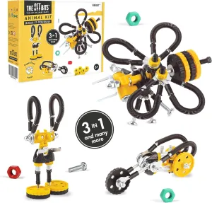 The Off Bits Stem Building Toys, Educational Build Your Own Robot Toy for Kids Age 6 7 8 9  Year Old Boys & Girls, Animal Stem Toys Engineering Kit, Construction Toys Steam Easter Gifts for Kids - Bee