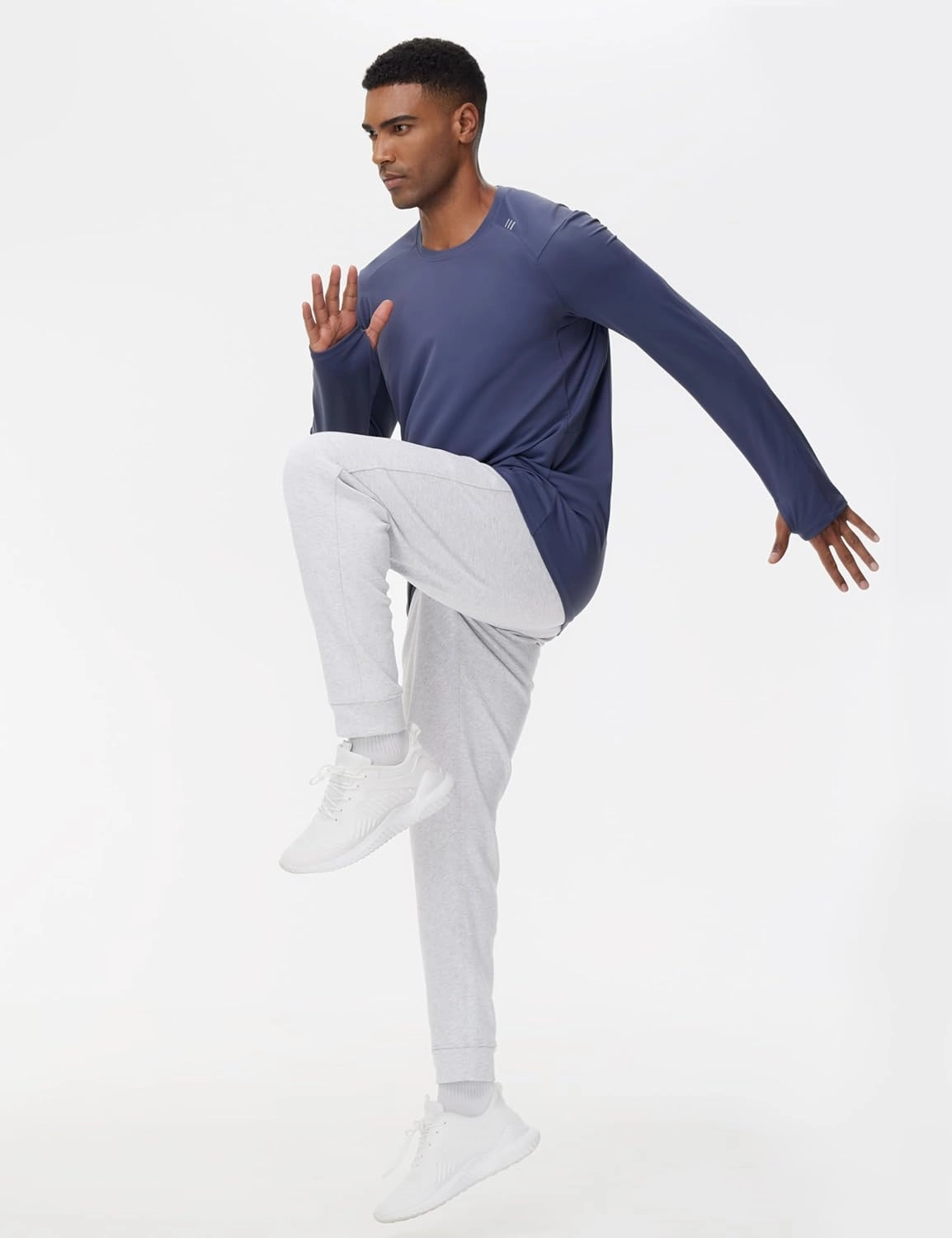 THE GYM PEOPLE Mens' Fleece Joggers Pants with Deep Pockets in Loose-fit Style