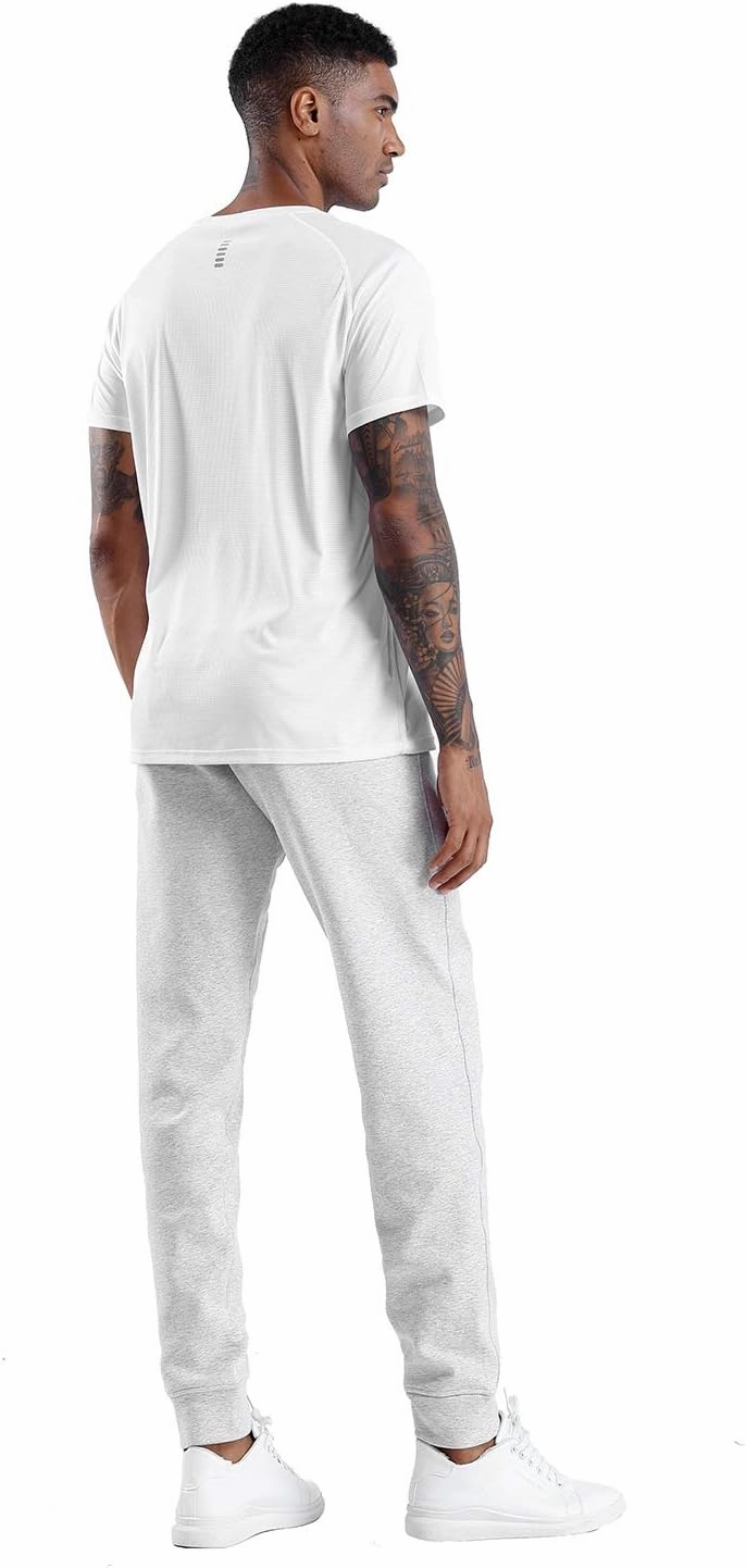 THE GYM PEOPLE Mens' Fleece Joggers Pants with Deep Pockets in Loose-fit Style