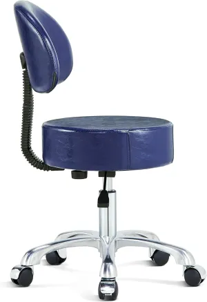 Thick Sturdy Padding with Wheels and Back Support(Blue)