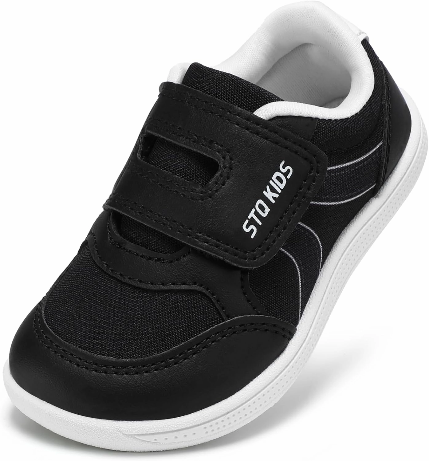 Toddler Wide Toe Box Barefoot Shoes Boys Girls Sneakers Kids Tennis Shoes Preschool Non Slip Lightweight Comfortable First Walking Shoes Running Outdoor Activities