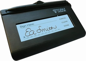 Topaz SignatureGem T-LBK462-HSB-R 1X5 Backlit LCD Signature Capture Pad USB Connection