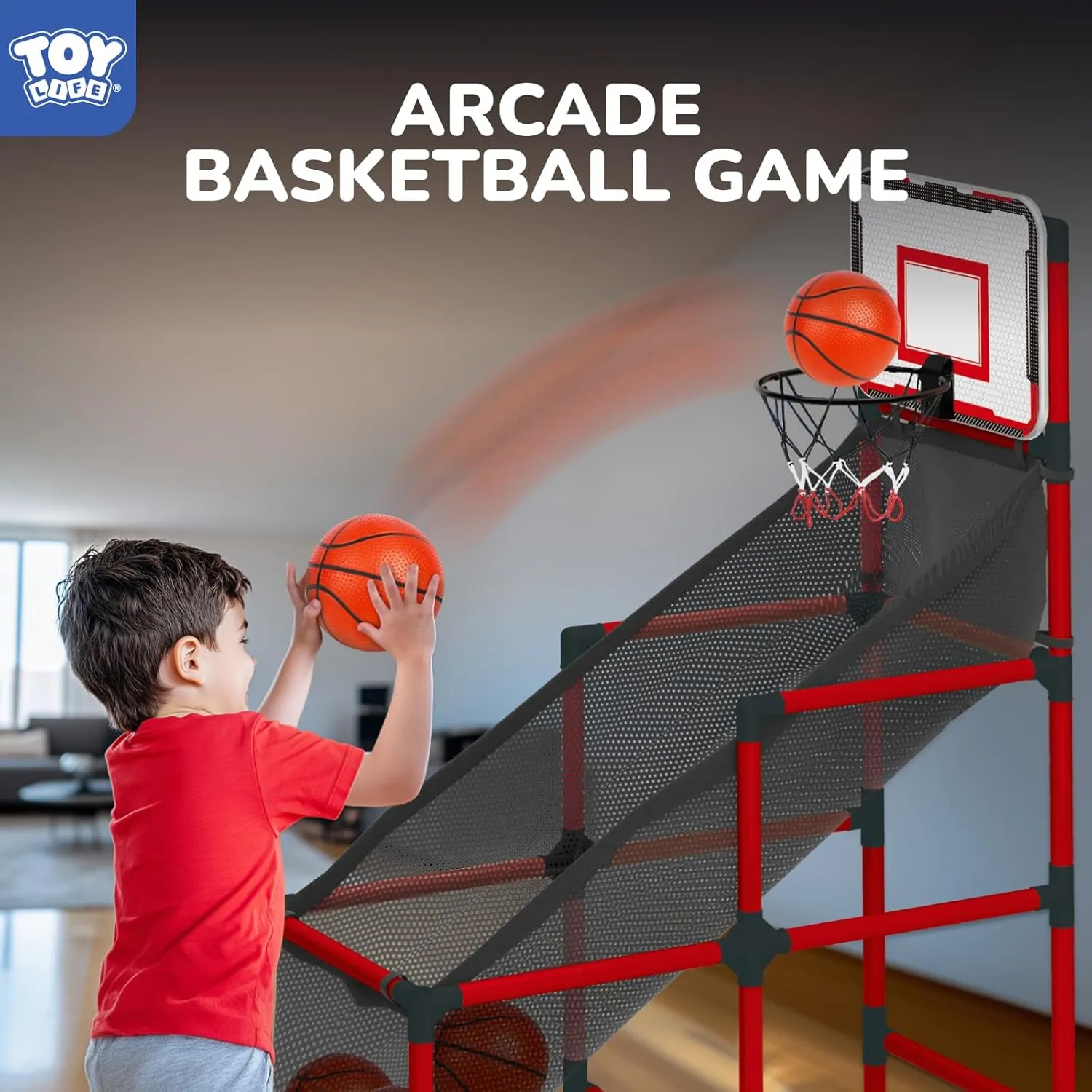 TOY Life - Toddler Basketball Hoop Indoor, Kids Indoor Basketball Hoop, Arcade Basketball Game, Kids Basketball Hoop, Pop A Party Shot Basketball Game - Basketball Toys Adjustable