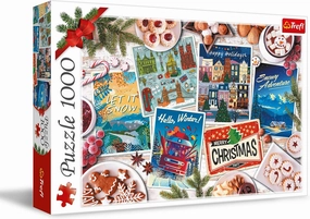Trefl - Winter Memories - Puzzle 1000 Pieces - DIY Puzzle with a Festive Theme, Creative Entertainment, Fun, Classic Jigsaw for Adults and Children from 12 Years