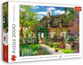 Trefl Country Cottage 2000 Piece Jigsaw Puzzle Red 38"x27" DIY Puzzle, Creative Fun, Classic Puzzle for Adults and Children from 15 Years Old