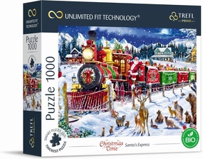 Trefl Santa's Express 1000 Piece Jigsaw Puzzle Prime 27"x19" Print, DIY Puzzle, Creative Fun, Classic Puzzle for Adults and Children from 12 Years Old