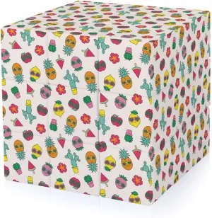 Tropical Fruits and Cactus Funny 3x3x3 Cube Smooth Lightweight Puzzle for Adult Graphic Printing Travel