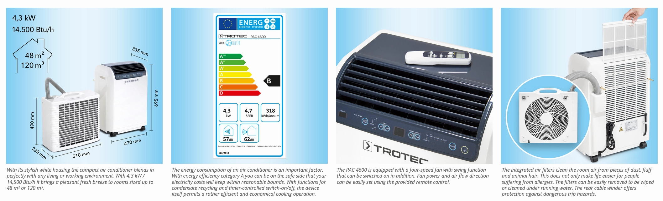 Trotec Pac Range of Air Conditioners| Eco Friendly R290 Natural Refrigerant
