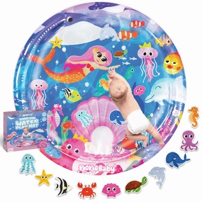 Tummy Time Water Mat for Babies - Xtra Large Sensory Baby Water Mat for Tummy Time & Motor Development - Leak-Proof Water Pad, Durable Infant Water Play Mats for Baby Boys & Girls 3 Months 
