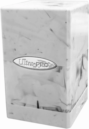 Ultra Pro ULP16347 Deck Box Satin Tower Marble Card Game Black & White