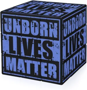 Unborn Lives Matter Adults 3x3x3 Color-Matching Smooth Fully Printed Cube Gift