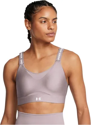 Under Armour Womens Infinity High Impact Sports Bra, (016) Tetra Gray / / White, X-Large A-C