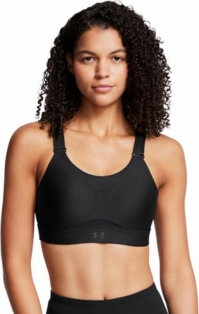 Under Armour Womens Infinity High Impact Sports Bra, (002) Black / / Black, Large D-DD