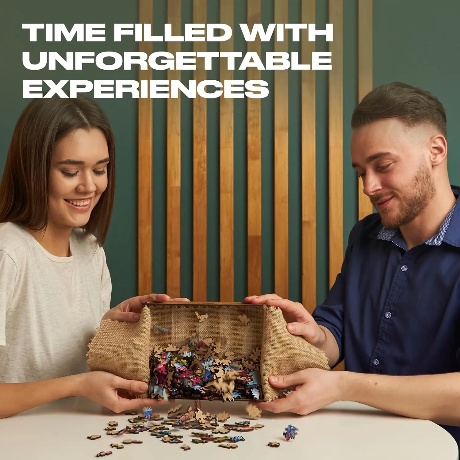 UNIDRAGON Original Wooden Jigsaw Puzzles - Elusive Colibri, 700 pcs, Royal Size 27.6"x21.3", Beautiful Gift Package, Unique Shape Best Gift for Adults and Kids