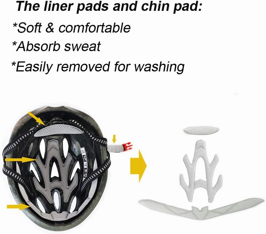 UPANBIKE Adult Bike Helmet - One-Piece Adjustable Safety Protection for Mountain & Road Bikes