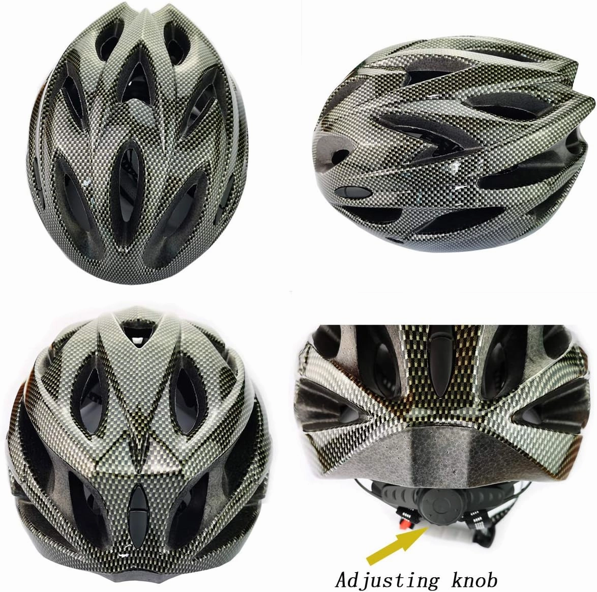 UPANBIKE Adult Bike Helmet - One-Piece Adjustable Safety Protection for Mountain & Road Bikes