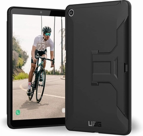 URBAN ARMOR GEAR UAG LG G Pad 5 10.1, Tablet Case with Built-in Kickstand, Scout Feather-Light Rugged [Black] Military Drop Tested Case