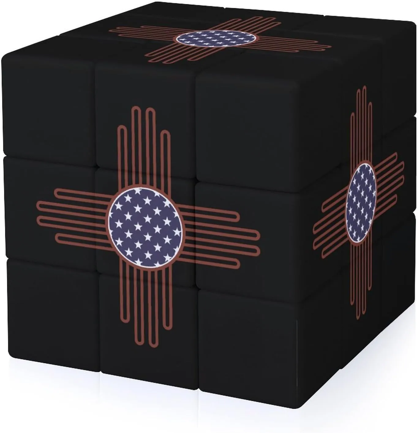 U.S. Sun Zia Sun Funny 3x3x3 Cube Smooth Lightweight Puzzle for Adult Graphic Printing Travel