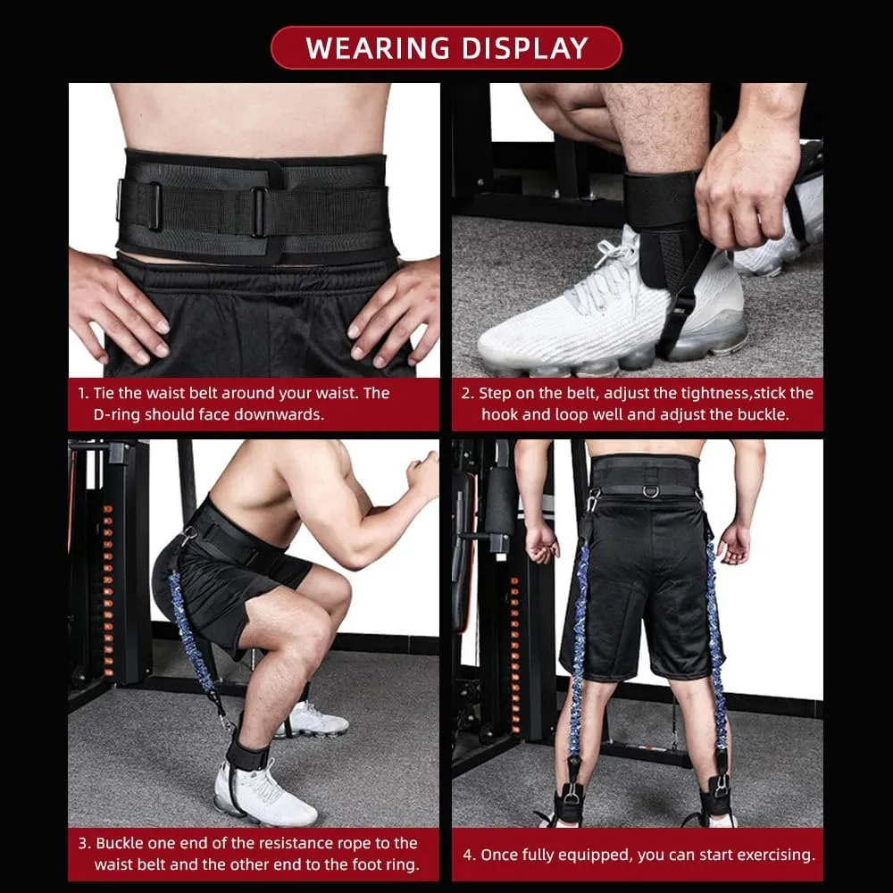 Vertical Jumping Trainer, Jump Trainer Vertical Jump Trainer Leg Strength Resistance Bands Set for Basketball Football Training
