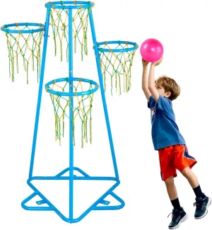 VEVOR Indoor Basketball Hoop for Kids, Indoor and Outdoor Backyard Sport Game, Toddler Basketball Toys for Kids 3-8 Years Old, Boys and Girls