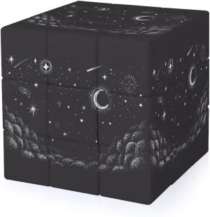 View to The Sky in Nighttime Funny 3x3x3 Cube Smooth Lightweight Puzzle for Adult Graphic Printing Travel