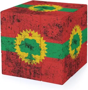 Vintage Flag of The Oromo Liberation Front Funny 3x3x3 Cube Smooth Lightweight Puzzle for Adult Graphic Printing Travel