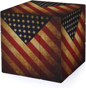 Vintage Flag of U.S. Funny 3x3x3 Cube Smooth Lightweight Puzzle for Adult Graphic Printing Travel