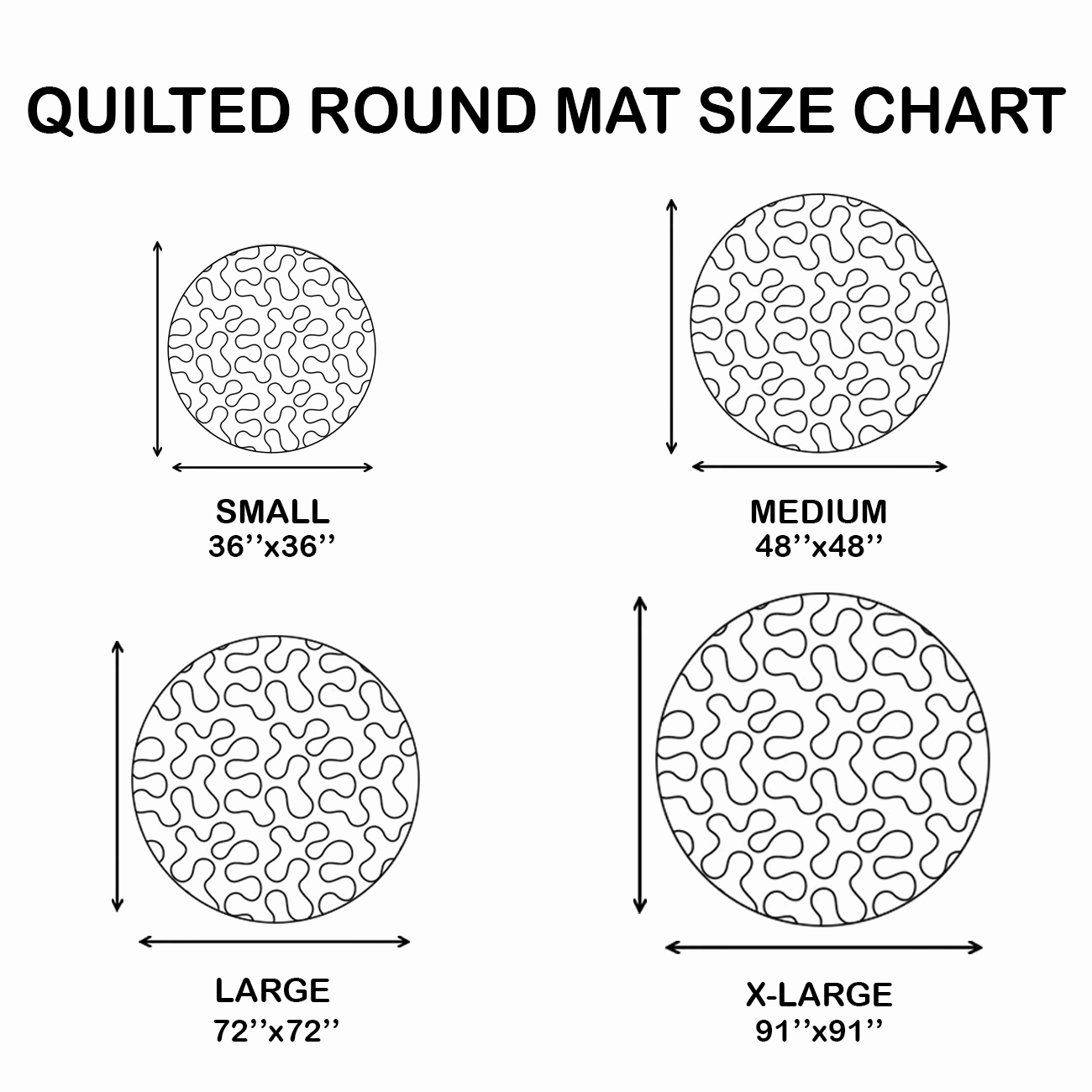 Vivid Purple Violins Quilted Round Mat GFTOTL2591