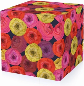 Vivid Ranunculus Rose Funny 3x3x3 Cube Smooth Lightweight Puzzle for Adult Graphic Printing Travel