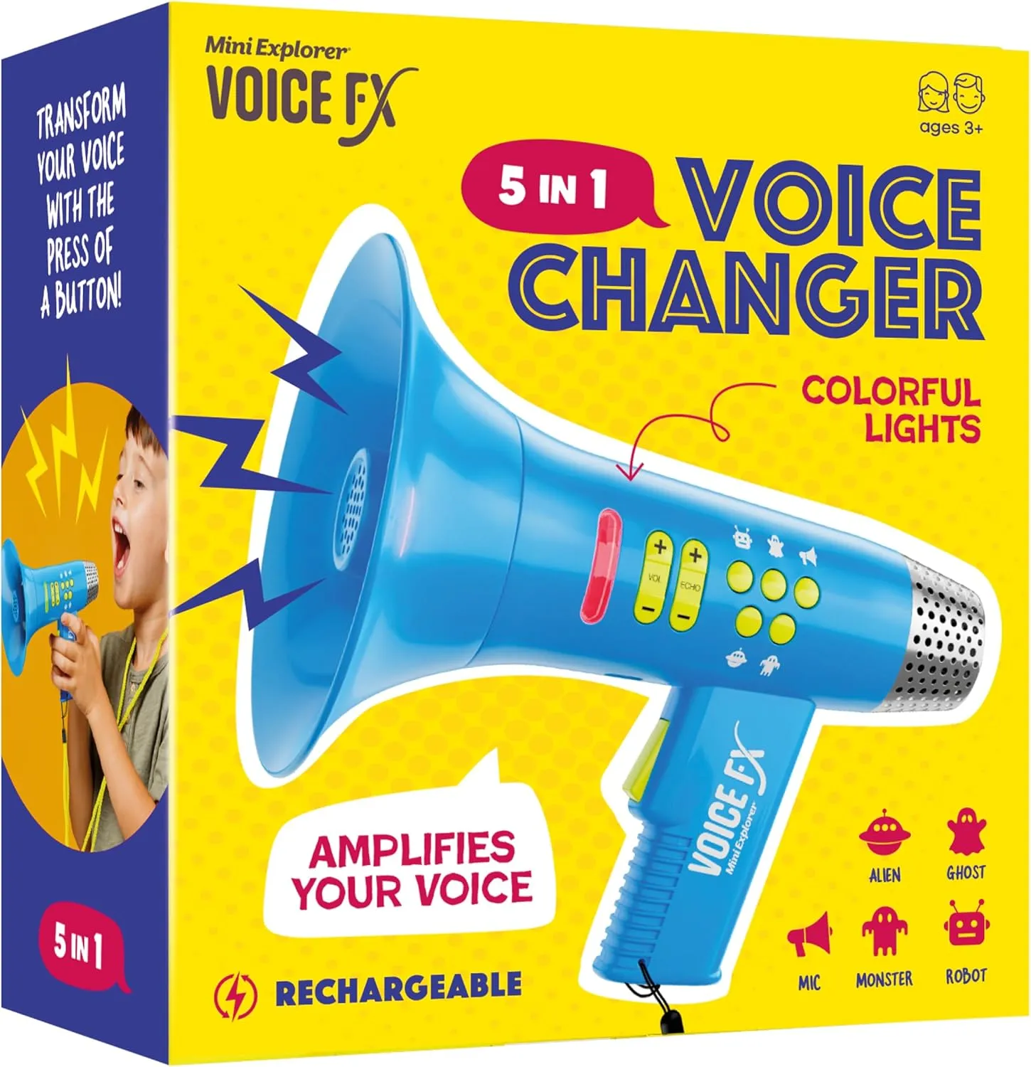 Voice Changer for Kids - Gifts for Kids - Voice Changing Device for Boys & Girls Ages 3-8  Olds - Birthday Gifts for 3, 4, 5, 7, 8 Year Old Boy - Cool Outdoor Toys Gift Ideas for Kid, Toddler