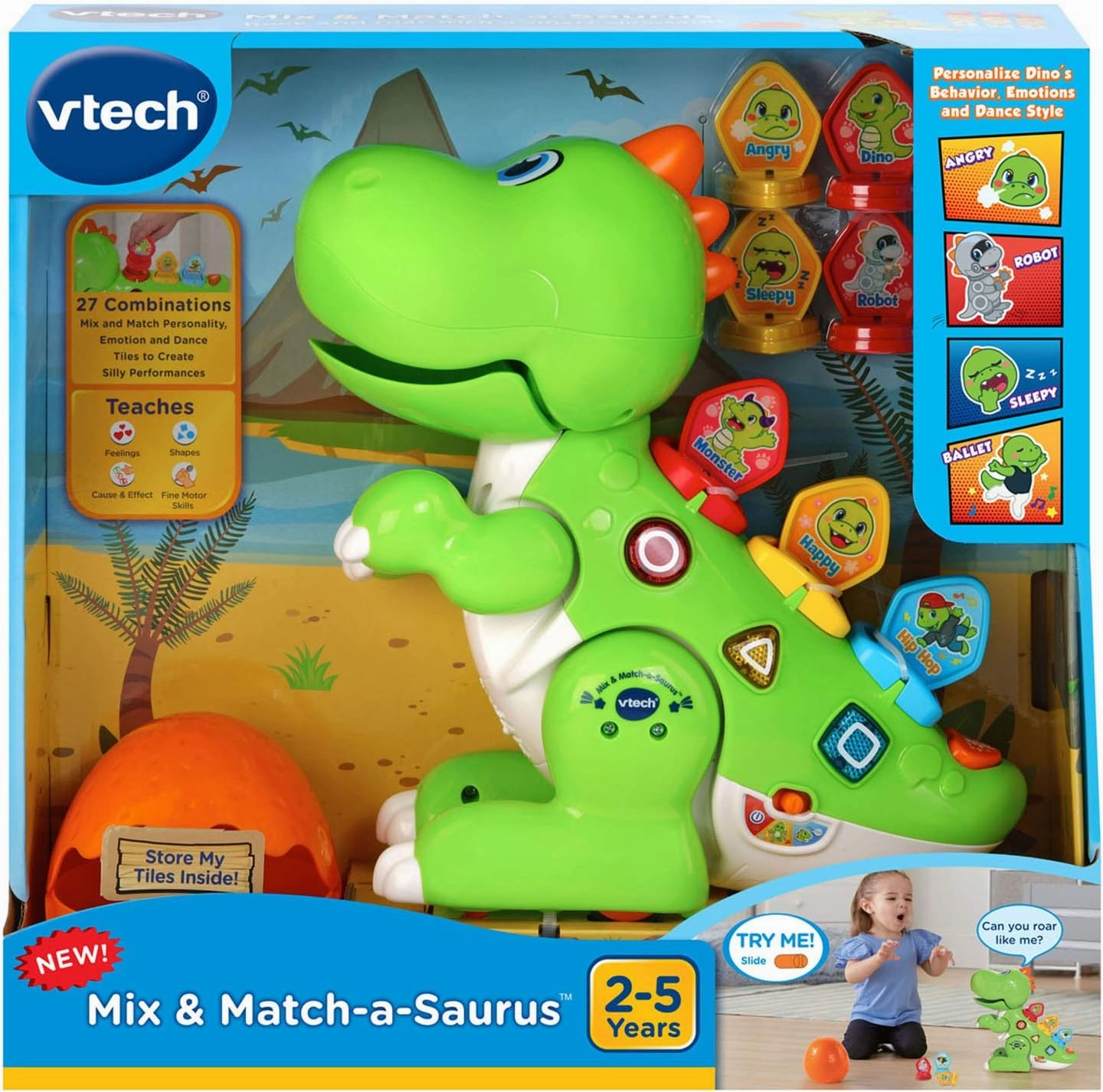 VTech Mix and Match-a-Saurus, Green