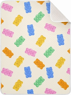 vvfelixl Baby Swaddle Blanket for Boys Girls Colorful Gummy Bears Baby Receiving Blanket for Newborn Nursery Swaddling Blanket for Crib Stroller 30x40 in