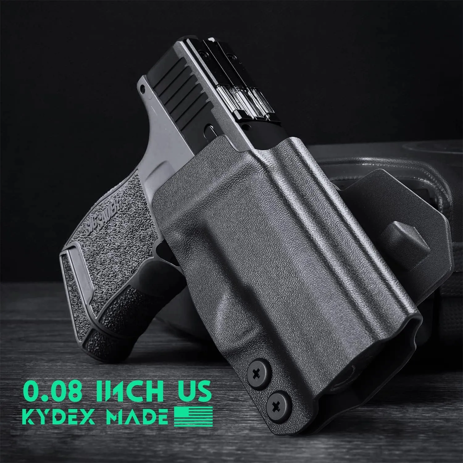 WARRIORLAND OWB Holster Optic Cut Compatible with Glock 17/19, G43/43X(NO MOS), Hellcat/Hellcat Pro, Taurus G2C/G3C, M&P Shield 9, M&P 9/380 Shield EZ, P226/P320/P365, Outside Waistband 1.75" Paddle