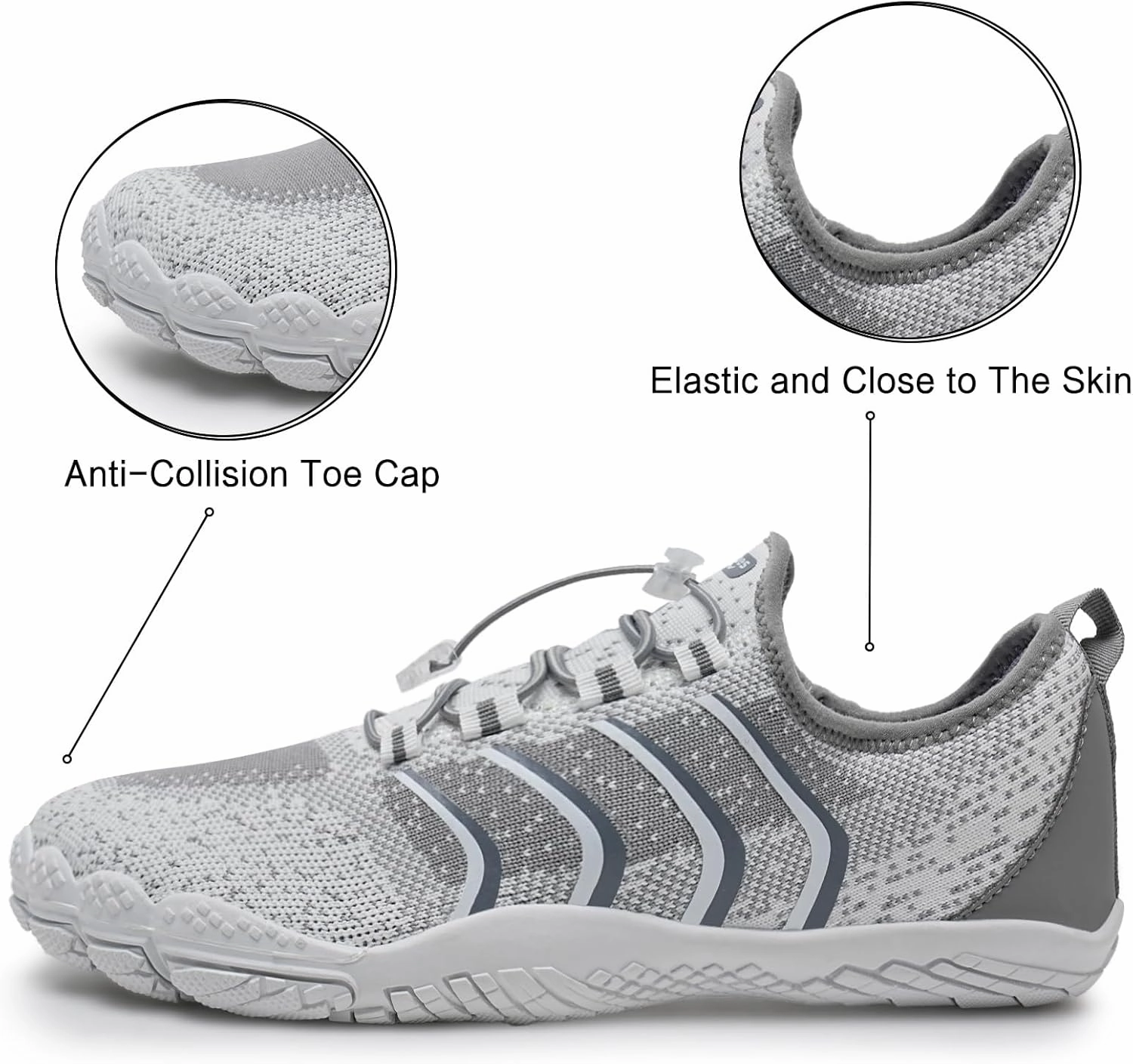 WateLves Barefoot Water Shoes for Women Men Quick Dry Aqua Swim Shoes for Outdoor Fishing Beach Pool Boat Surfing Walking
