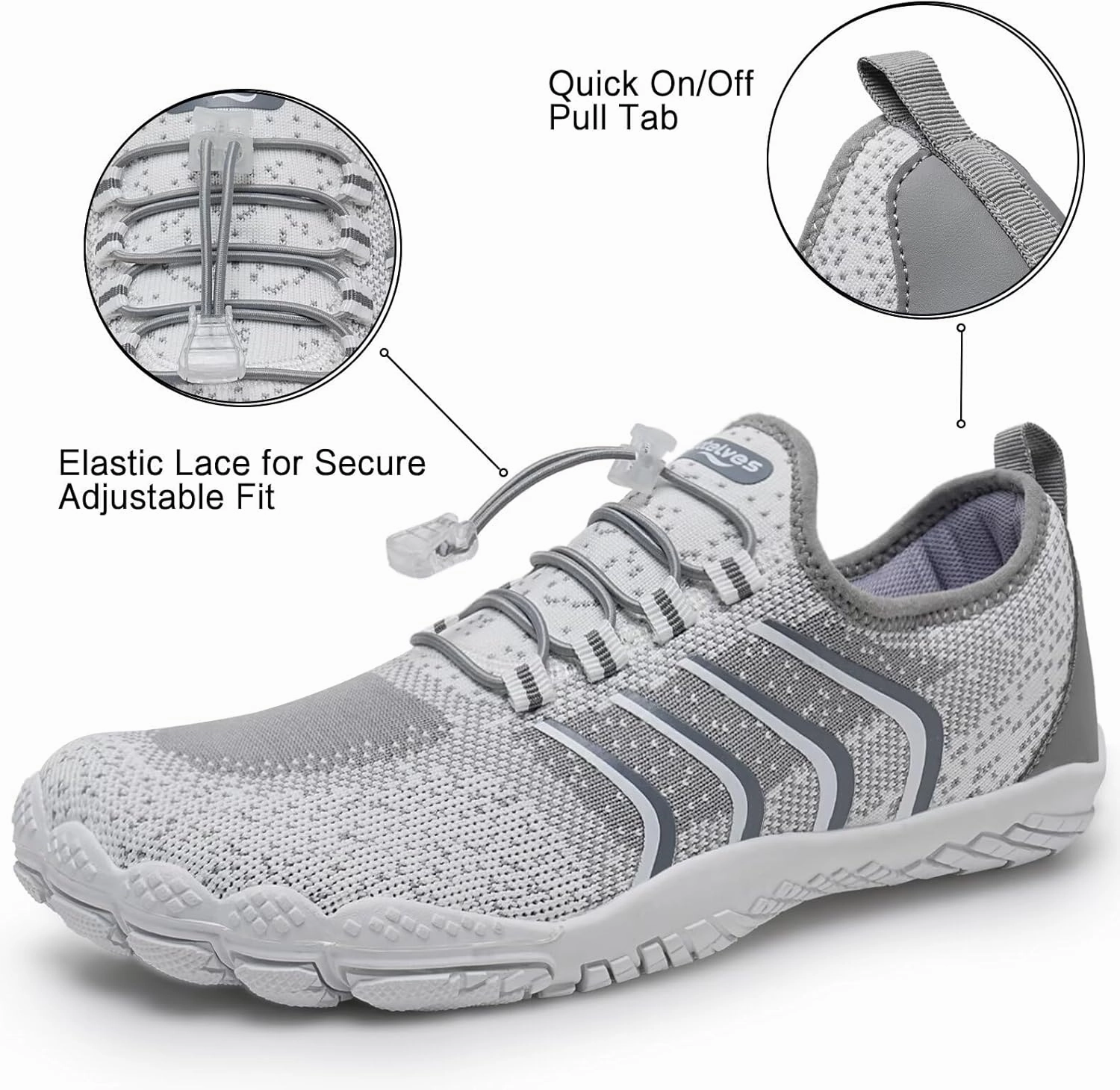 WateLves Barefoot Water Shoes for Women Men Quick Dry Aqua Swim Shoes for Outdoor Fishing Beach Pool Boat Surfing Walking