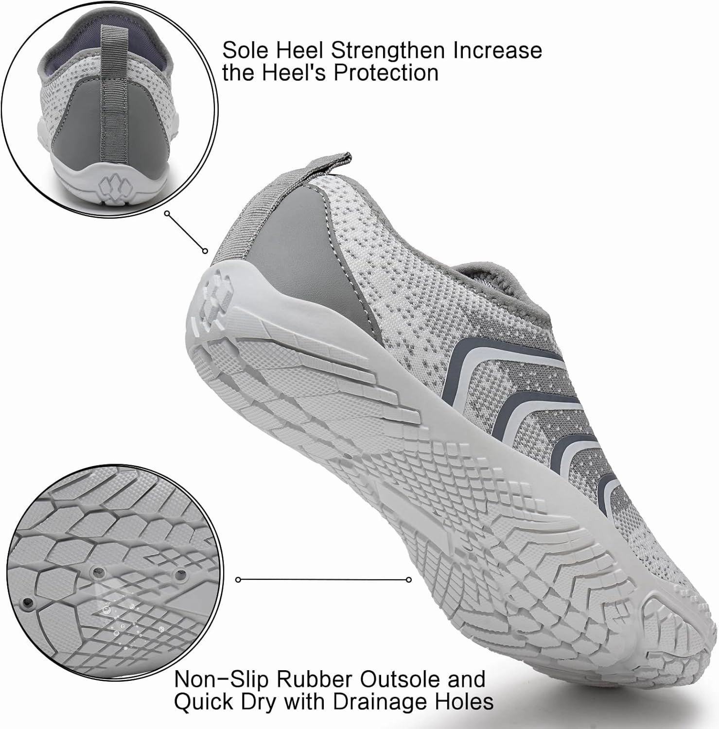 WateLves Barefoot Water Shoes for Women Men Quick Dry Aqua Swim Shoes for Outdoor Fishing Beach Pool Boat Surfing Walking