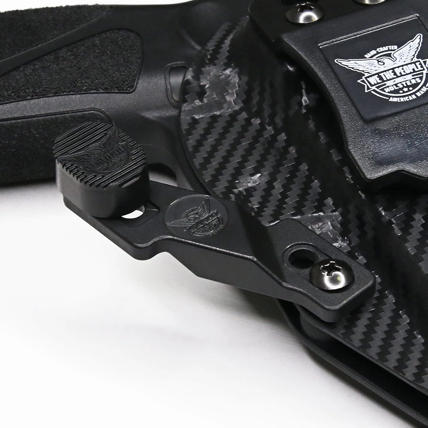 We The People Holsters - Modwing Holster Claw Kit - Left & Right Hand Light Concealment Wing for IWB Holsters - Kydex Holster Claw with Hardware Kit - Adjustable Depth & Angle