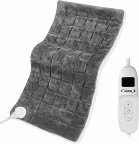 Weighted Heating Pad for Back Pain and Peiod Cramps,Machine Washable.17 x33 Extra Large Electric Heating Pad foShoulder, 4.9LB Heated pad with 4 Heating Levels, Fathers Day for Dad Gifts