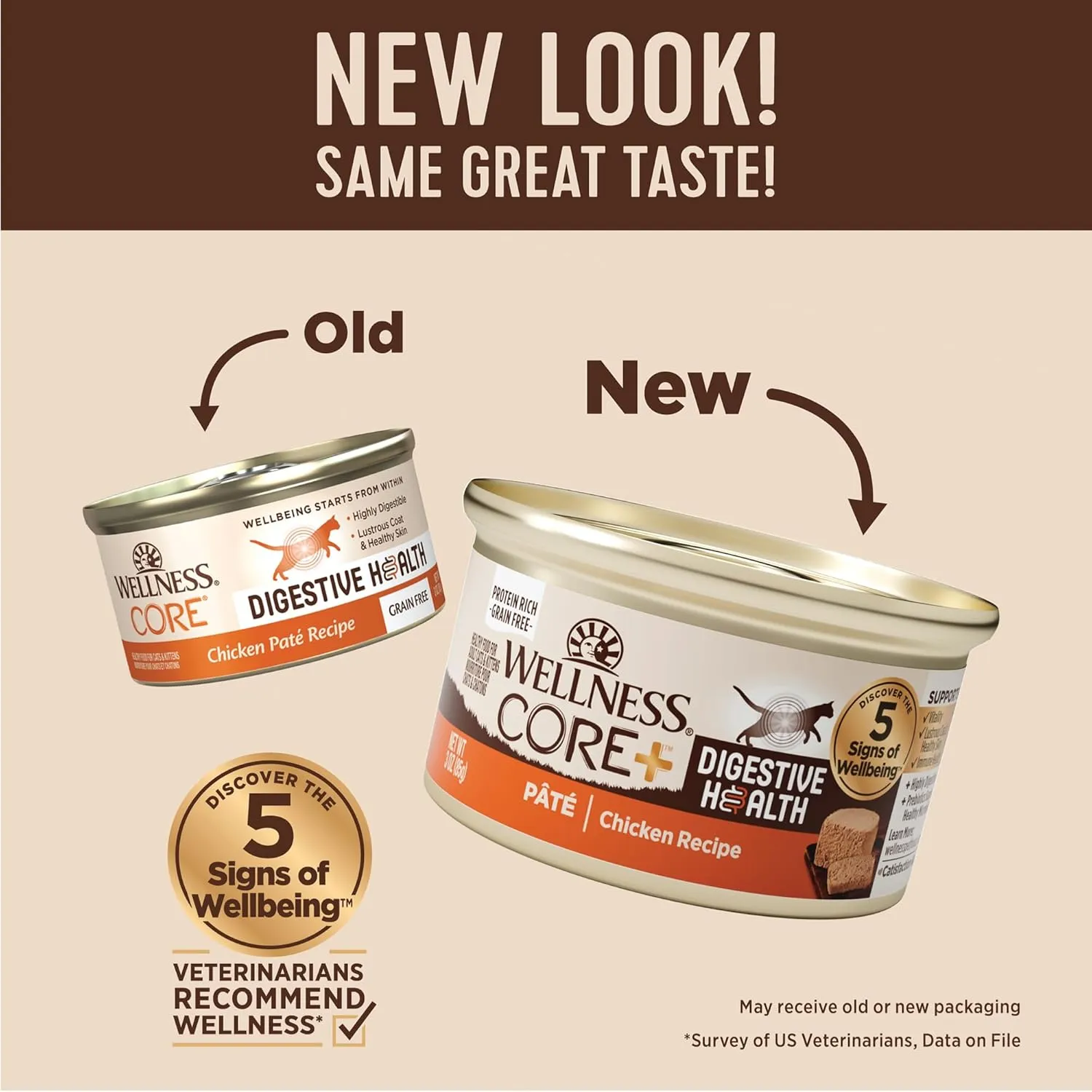 Wellness CORE  Digestive Health Pate Adult Wet Cat Food, Natural, Protein-Rich, Grain Free, 3 Ounce, 12 Pack (Chicken)