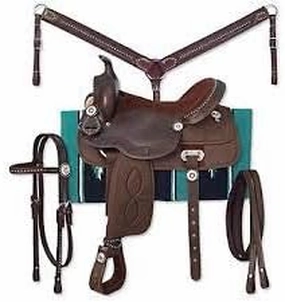 Western Barrel Racing Handmade Synthetic Cordura Horse Saddle Lightweight Trail Tack Equestrian Get Matching Headstall, Breastplate & REINS, Pad Size 10"-18" inches Seat Available, FRS16