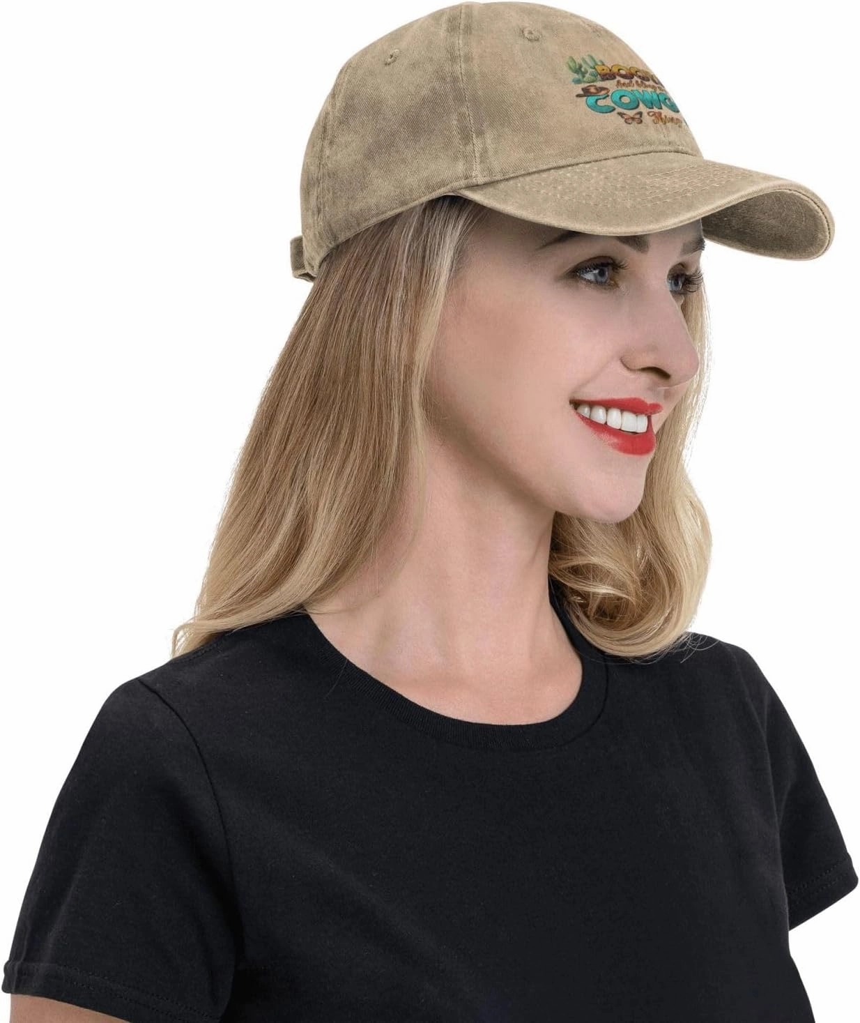 Western Cowgirl Just Wanna Have Fun Baseball Cap Golf Hat Dad Hat Vintage Cotton Washed Baseball Caps for Women Man