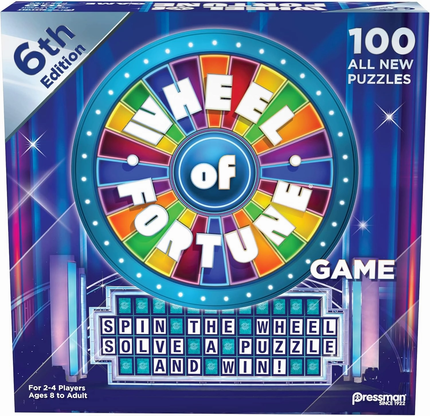 Wheel of Fortune Game: 6th Edition - Spin The Wheel, Solve A Puzzle, And Win by Pressman