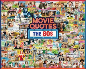 White Mountain Puzzles Movie Quotes The 80s 1000 Piece Jigsaw Popular Pop Culture Puzzle
