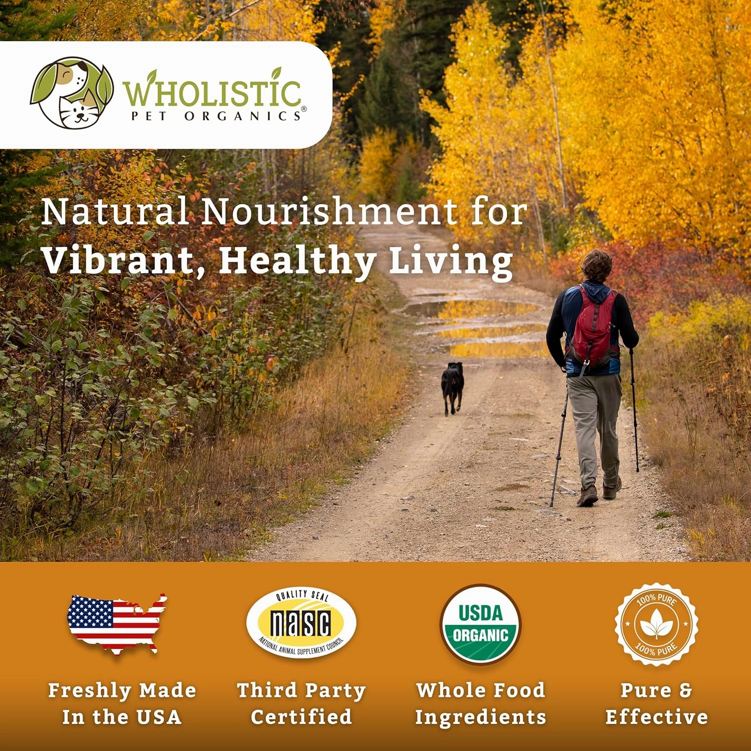 Wholistic Canine Complete with Organic Pumpkin for Dogs - 2 Lb - Dog Vitamins and Supplements with Pumpkin Powder for Digestion, Skin & Coat Health - Multivitamin for Dogs with Probiotics & Fiber