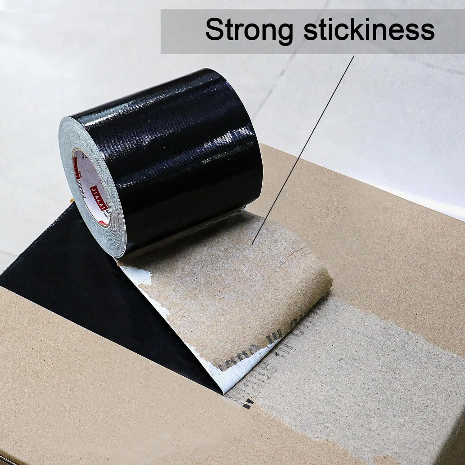 Wide Duct Tape, Industrial Grade 30Yards (90 ft) Wide Tape 8'' Duct, 9 Mil Heavy-Duty, Waterproof, Strong, Flexible, No Residue, for Crafts & Home Improvement (Black, 8'' x 90ft)