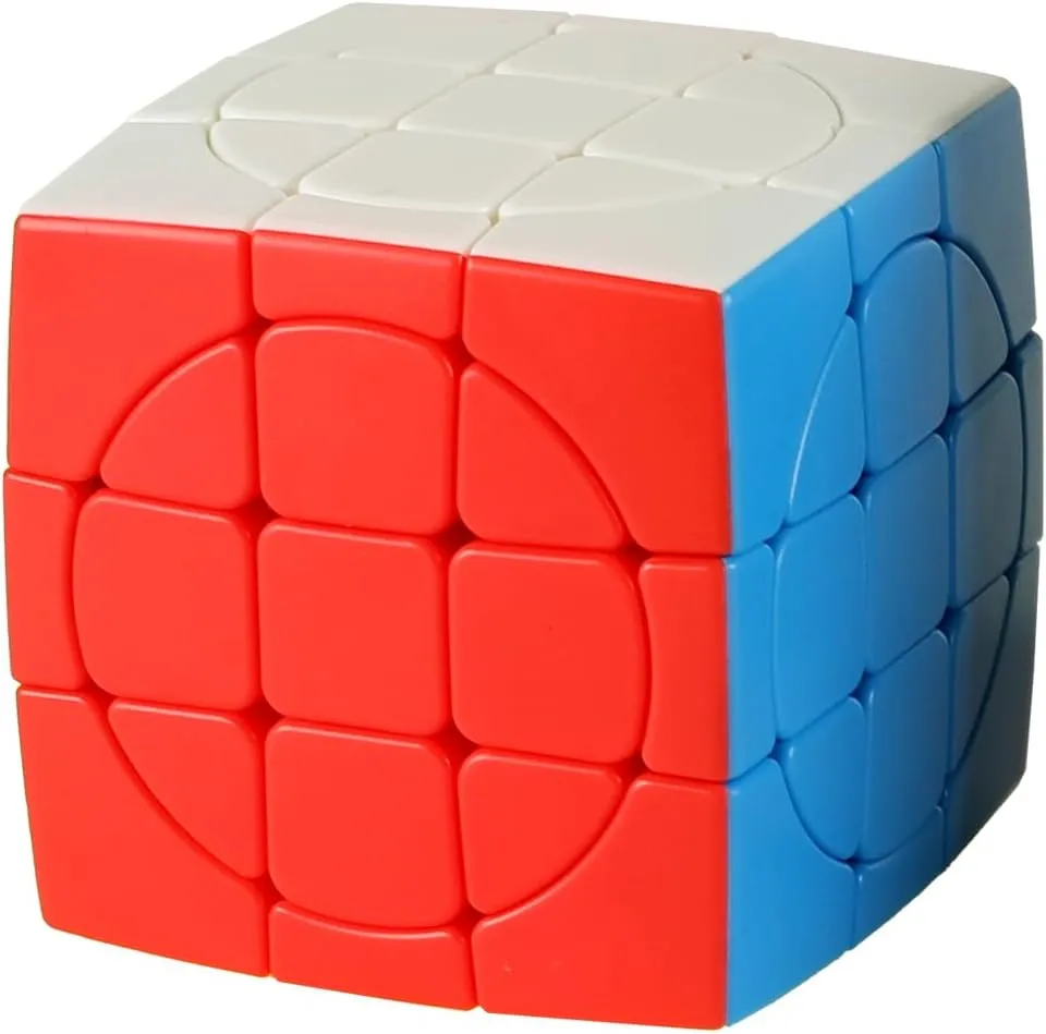 Willking 3x3 Circular Speed Cube Stickerless Magic Cube 3x3x3 Puzzles The Most Educational Toy to Effectively Improve Your Child's Concentration responsiveness and Memory