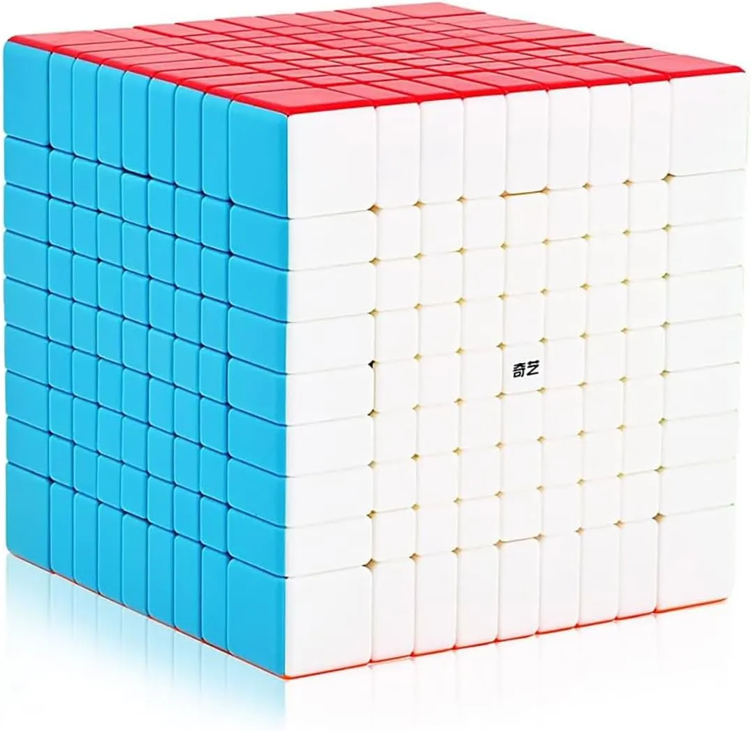Willking Qiyi Speed Cube 9x9 Stickerless 75MM 9x9x9 Puzzle Magic Cube (2021 Version)
