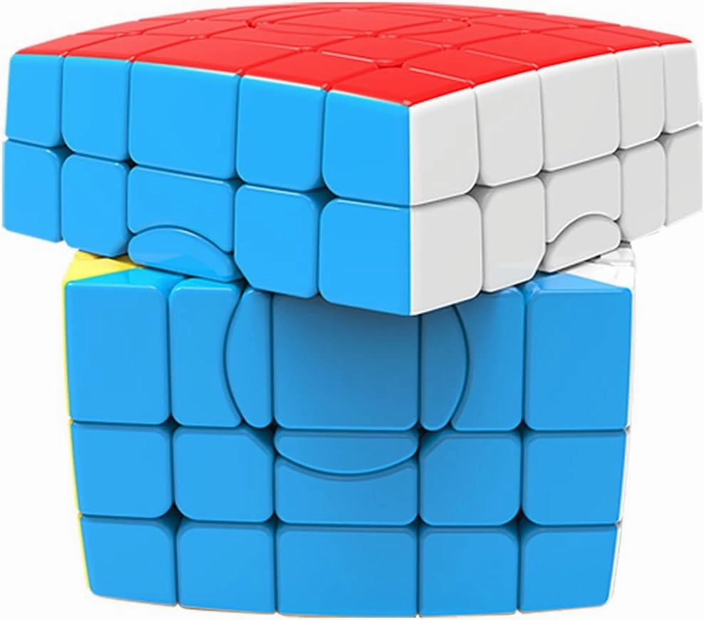 Willking Circular 5x5x5 Speed Cube Stickerless Puzzle Toys Gift (Circular 5x5 1.0)
