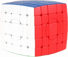 Willking Circular 5x5x5 Speed Cube Stickerless Puzzle Toys Gift (Circular 5x5 1.0)